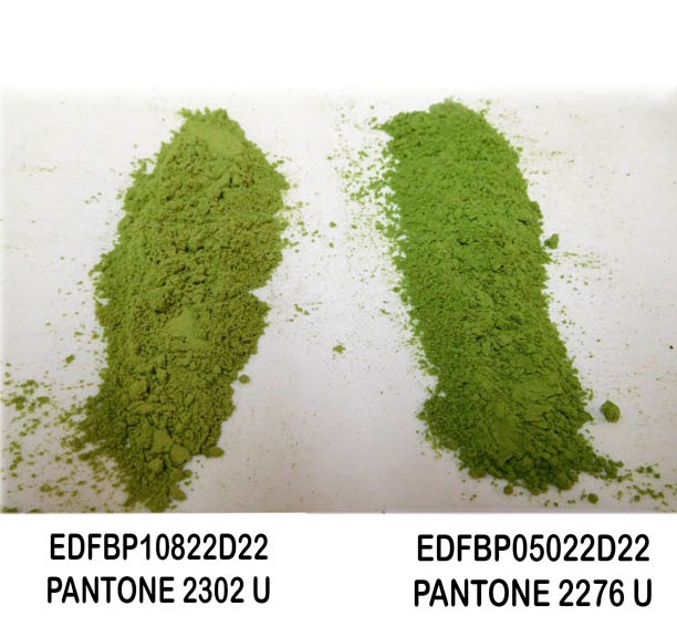 green powdered Barleyleaf with Pantone values
